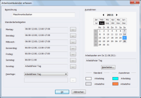 Arbeitszeitkalender